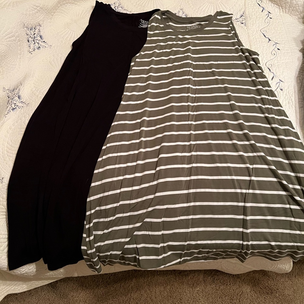 2 Time and True summer shirt dresses
